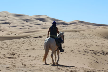passeggiate a cavallo nel deserto