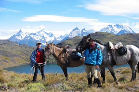 Parco Torres del Paine a cavallo.